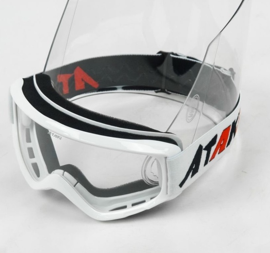 Очки для мотокросса ATAKI HB-319 белые глянцевые pitbikemarket.ru