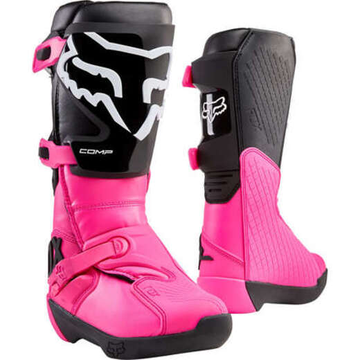 Мотоботы женские Fox Comp Womens Boot Black/Pink 6 (24013-285-6) pitbikemarket.ru