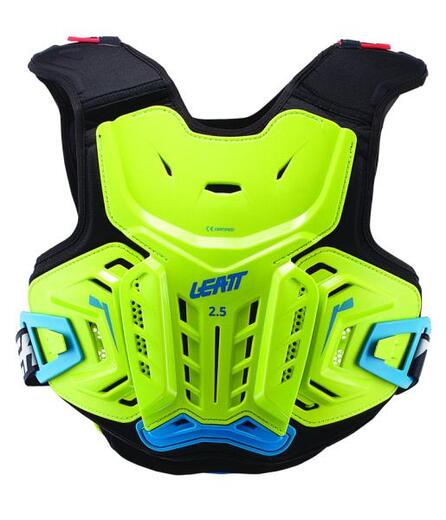 Защита панцирь подростковый Leatt Chest Protector 2.5 Junior (Lime/Blue, S/M, 2021 (5017120142)) pitbikemarket.ru