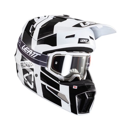 Мотошлем Leatt Moto 3.5 Helmet Kit (Black/White, L, 2024 (1024060383)) pitbikemarket.ru