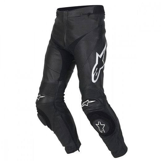 Мотобрюки кожаные TRACK LEATHER PANTS черные, 10, 44 pitbikemarket.ru